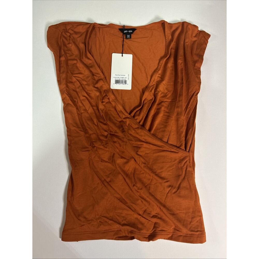 Saint Sofia Rosa Wrap Tee Sleeveless - Amber Secret Ultimate NWT